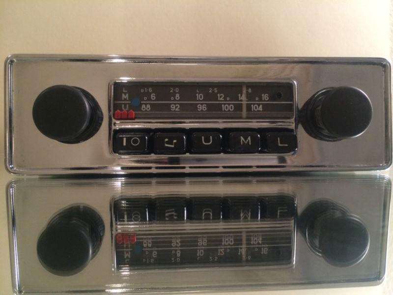 Blaupunkt vintage classic car chrome fm radio mercedes porsche vw bmw jaguar mg