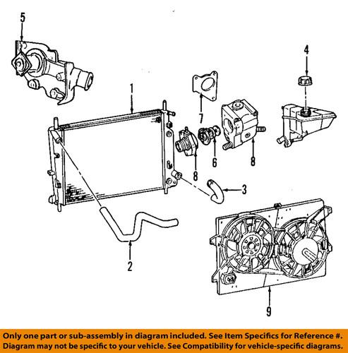 Ford oem f8rz-8575-ca thermostat/engine coolant thermostat