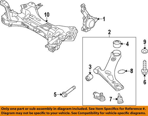 Hyundai oem 624003y000 front suspension-susp crossmember