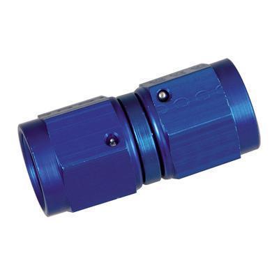 Summit 220641 fitting coupler straight female -6 an to female -6 an blue ea