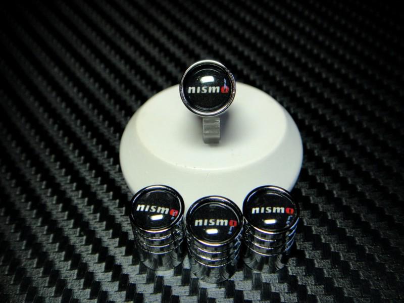 Nismo chrome tire air valve stem cap aaa 