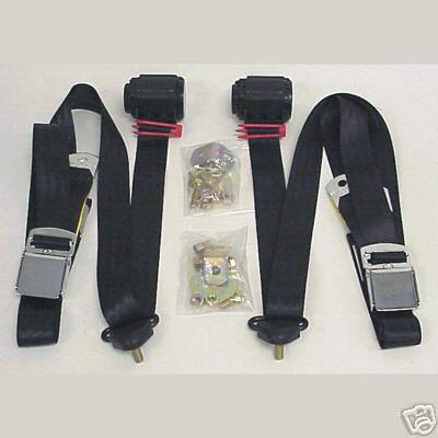 67-68-69 camaro seat belt set retractable 3 point shoulder belts ,pair