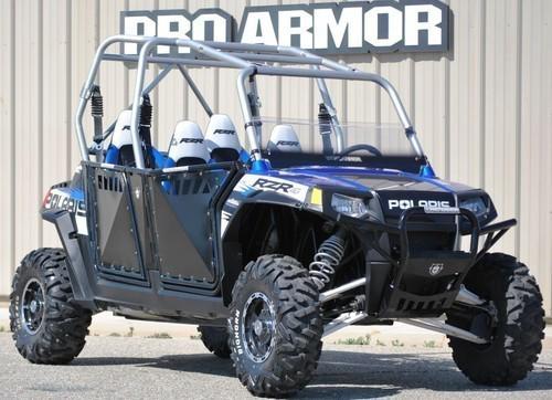 P101205bl pro armor polaris rzr 4 xp900 4 doors sheet metal (cut-outs) - black -