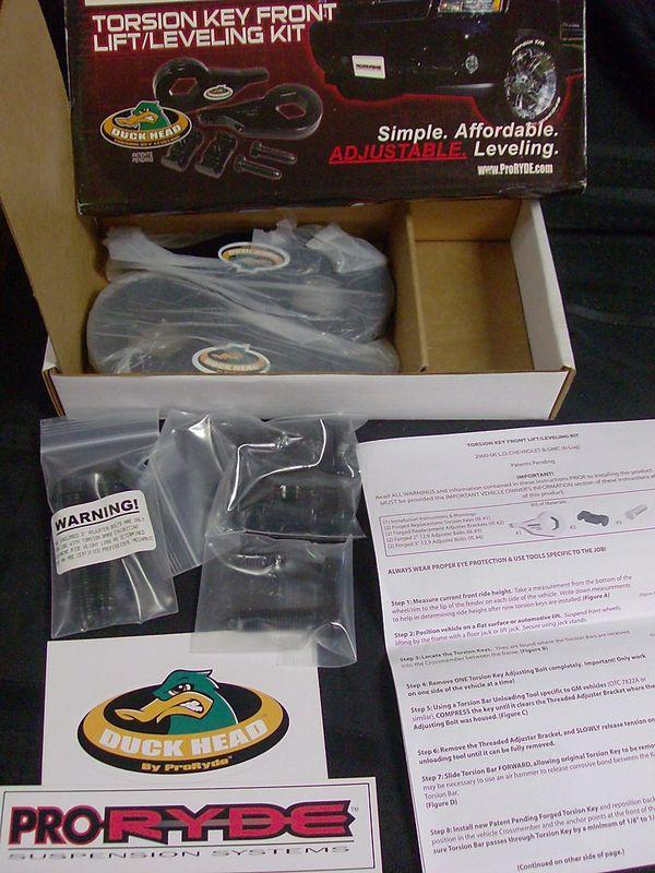 Northstar 64-1000g suspension body lift kit proryde duck head torsion leveling