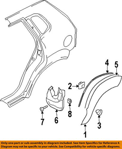 Hyundai oem 868422e000 exterior-mud guard