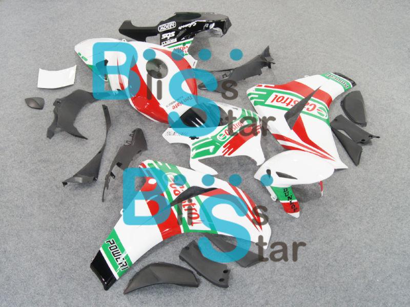 White green red fairing fit cbr1000rr cbr 1000 rr 1000rr 2012 12 kit bse1 w4