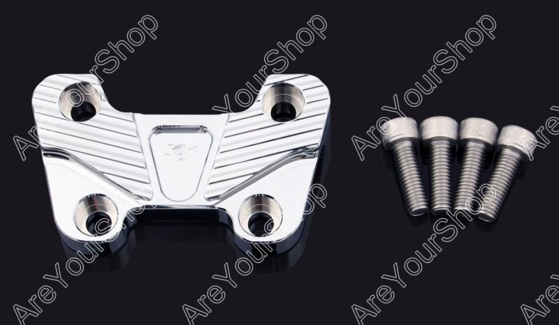 Handle bar clamp billet handlebar ducati monster 696 09-12 795 2012 silver