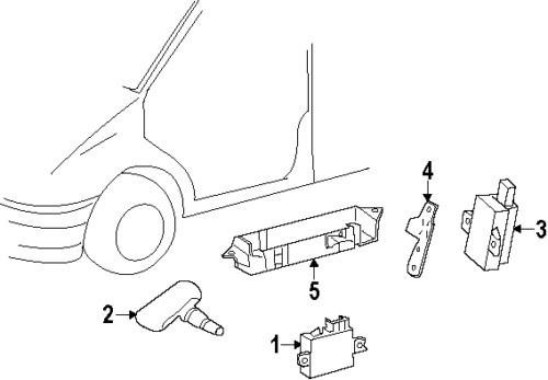 Mercedes-benz 0025409417 genuine oem factory original tire pressure sensor