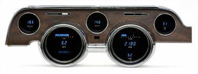 Dakota digital dash 68 ford mustang 6 gauge cluster instrument system vfd3-68m-w