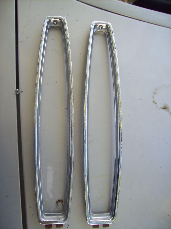 1978 cadillac fleetwood / coupe deville tail light bezels 