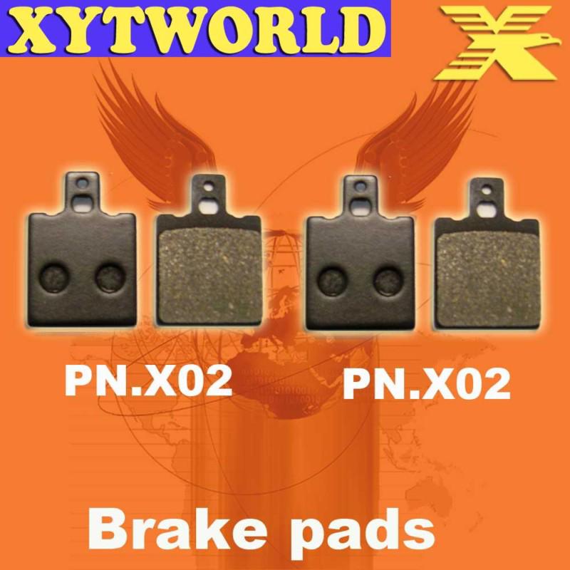 Front rear brake pads for ktm gs 250 six days (4t) 1986