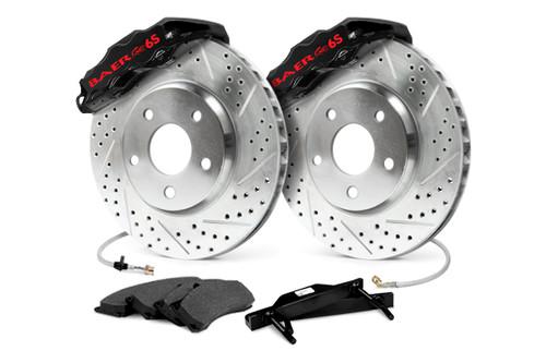 Baer 4301019b cadillac escalade extreme front drilled slotted brake system