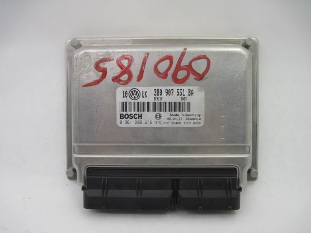 Ecu ecm computer audi a6 passat 1999 99 00 01 2.8 3b0 907 551 ba 0 261 206 646