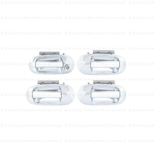 2003 -  2006   all  4 pcs door outside  chrome handles  fits:  lincoln navigator