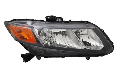 Tyc 20-9209-00 - 2012 honda civic right replacement headlight assembly