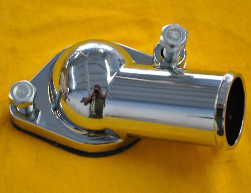 Sbc chrome water neck 15 degree angle bbc chevy housing  small block big block