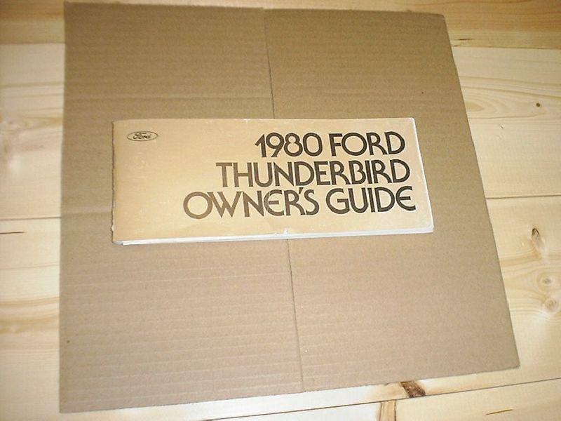 1980 ford t bird owners manual