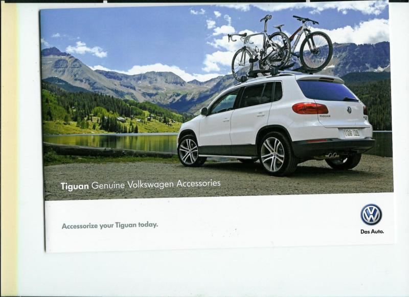 2012  volkswagen tiguan brochure on accessories 14 pages printed in 2012  look !