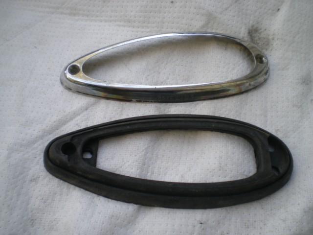 Porsche 356 tail light bezel with gasket 