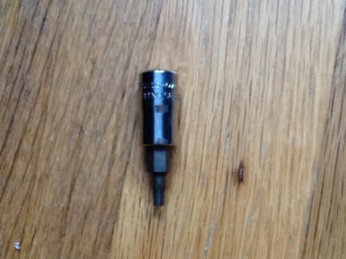 Snap on tools ttxr15e tamper resistant t15 torx driver 1/4 drive