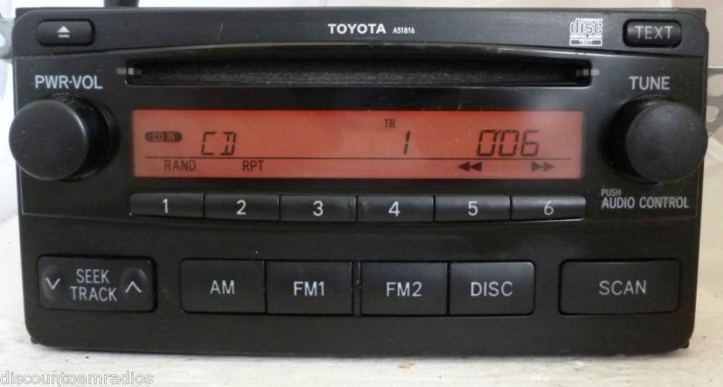 04-08 toyota matrix radio cd player a51816 86120-02400 *