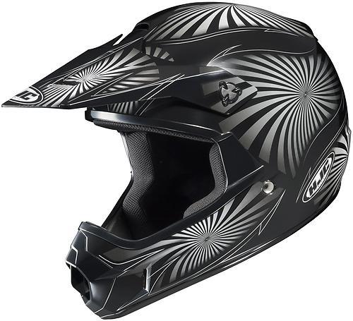 Hjc cl-xy whirl offroad/motocross youth helmet,mc-5/black/white/gray,small/sm