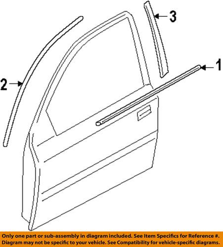 Hyundai oem 863631r010 front door-black out tape