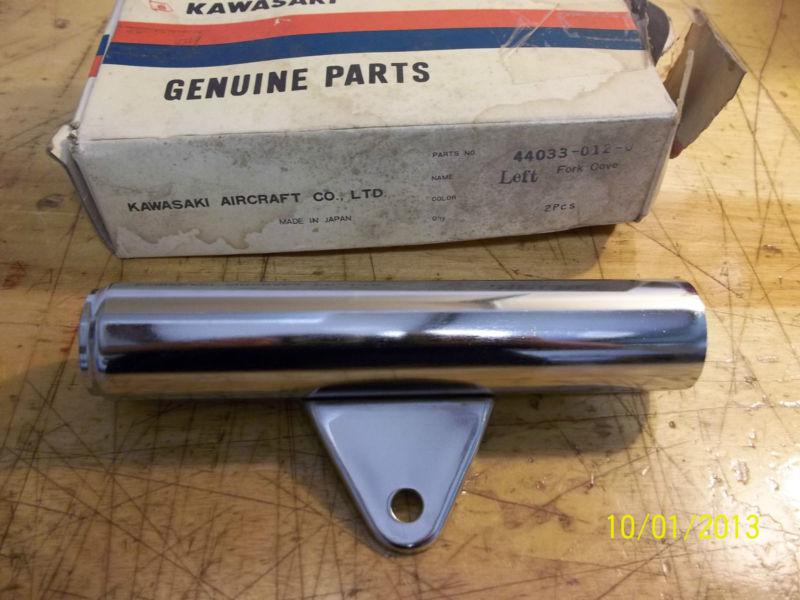 Kawasaki c2ss c2tr roadrunner nos oem left fork cover headlight mount  1967-1969