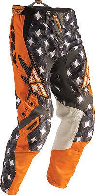 Fly racing kinetic pants, orange/gray, size: 24, size segment: youth 364-23724