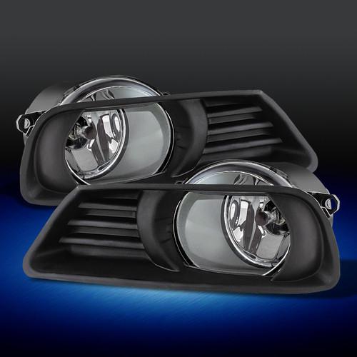 07-09 camry bumper clear fog lights lamps w/switch & bulbs (left+right)