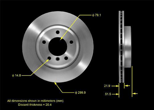 Bendix prt5469 front brake rotor/disc-disc brake rotor