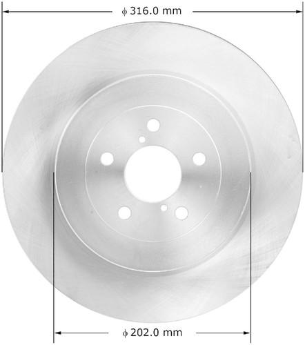 Bendix prt6057 rear brake rotor/disc-disc brake rotor