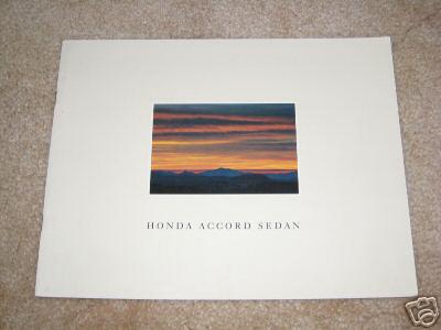 1990 honda accord ex lx sales brochure dealer catalog literature