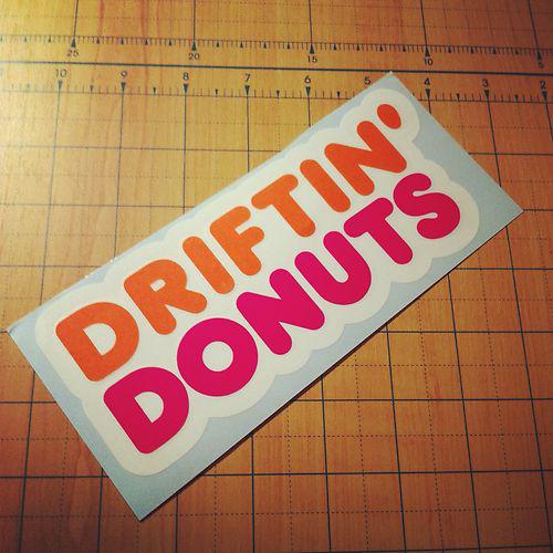 Driftin donuts decal