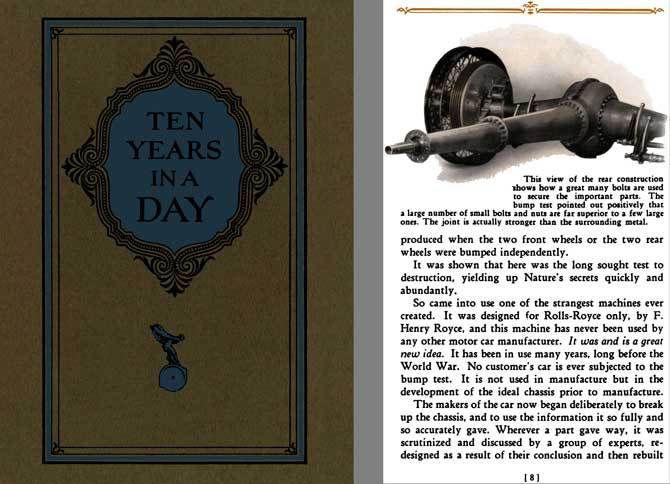 Rolls royce 1923 - ten years in a day