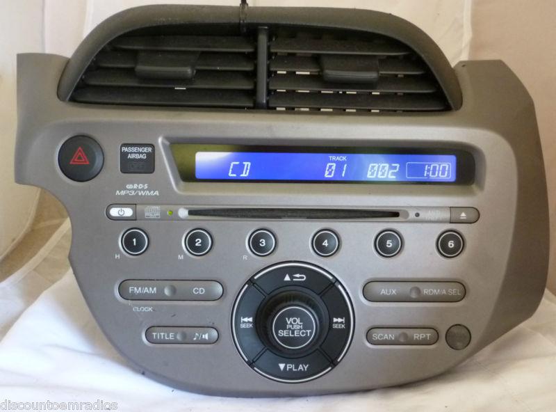 09-11 honda fit radio cd mp3 player & theft code 39100-tk6-a011 *