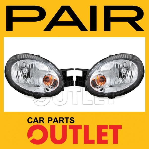 03 2003 dodge neon head light lamp pair l+r assembly