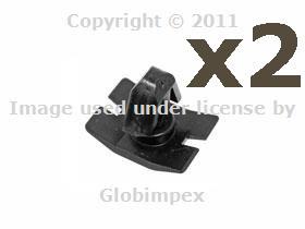 Mercedes w202 203 209 w210 fan shroud clips oem new (2) + 1 year warranty