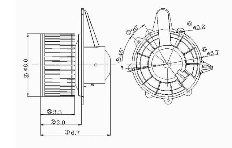 Replacement blower motor ford f150 f250 expedition lincoln blackwood xl7z19805ea