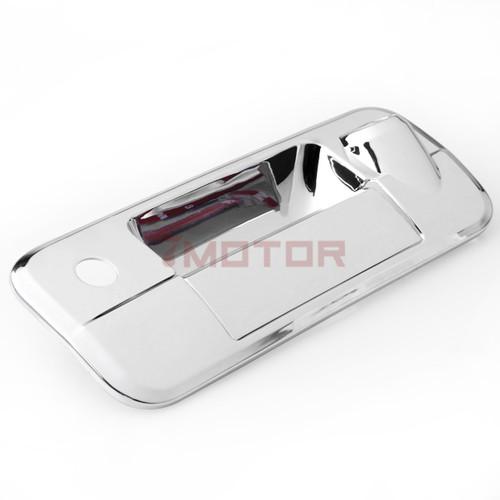 For 07-11 toyota tundra chrome tailgate rear door handle cover w/ camera hole