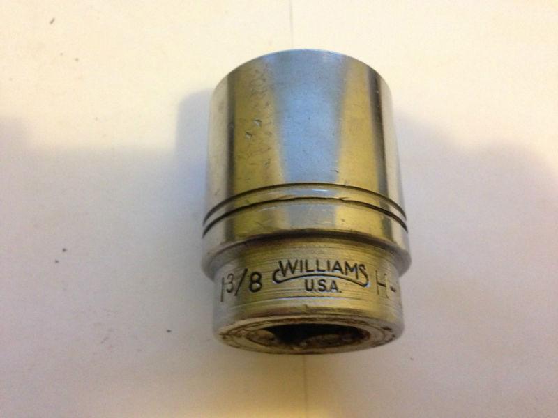 Williams usa vintage tools 3/4" drive 1 3/8" standard sae 12 point socket h-1244