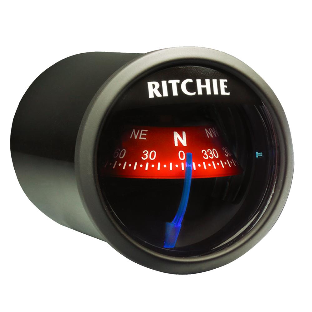 Ritchie x-21bu compass - dash mount - black/blue x-21bu
