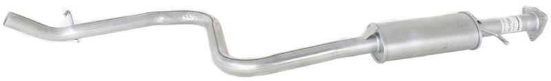 Muffler, aluminized steel, natural finish