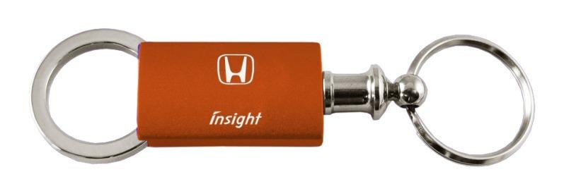 Honda insight orange valet metal key chain ring tag key fob logo lanyard