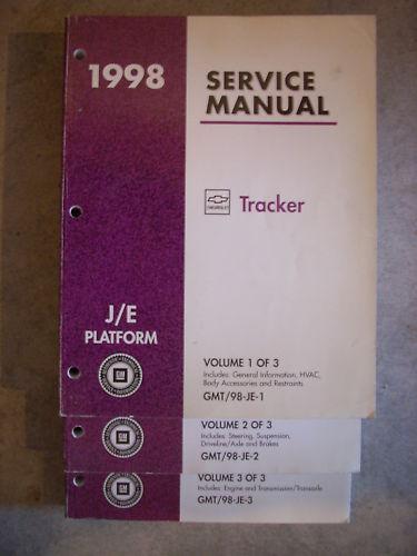 1998 98 geo tracker shop service repair manual book