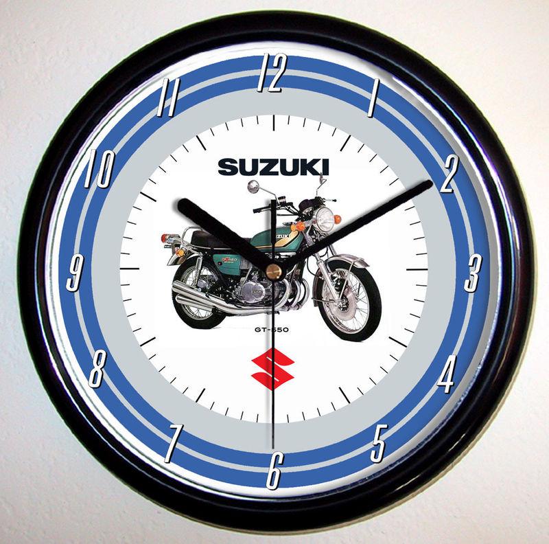 Suzuki gt550  motorcycle wall clock 1974 1973 1975 gt-550