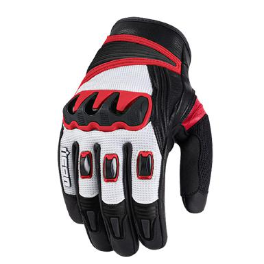 Icon glove compund short red lg 3301-1650