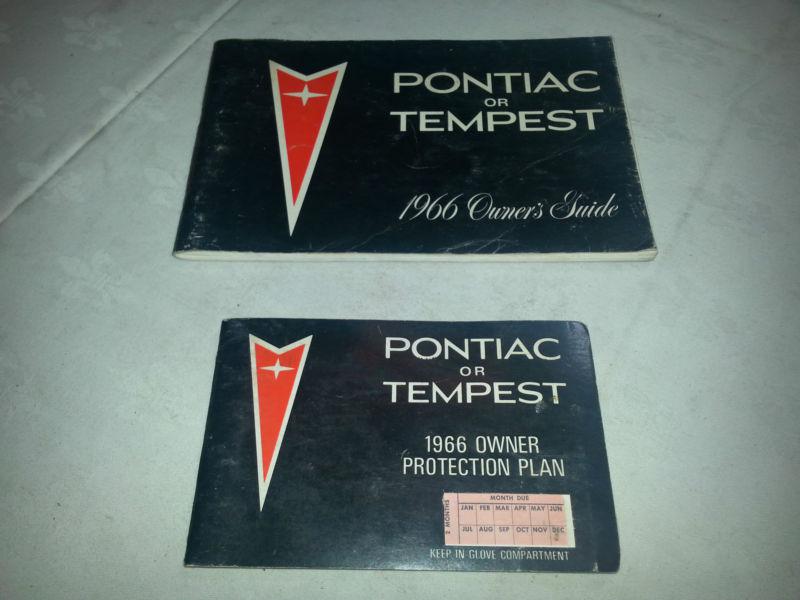 1966 pontiac or tempest factory original owners manual third edition w protectio