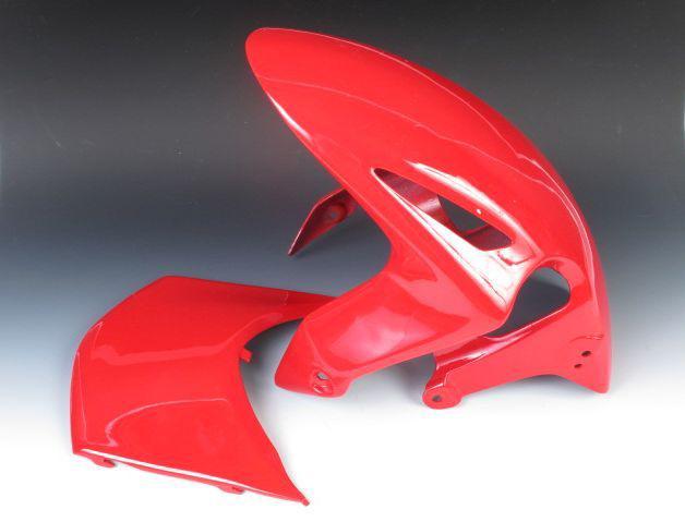 2008-11 honda cbr1000rr motorcycle front fender fairing mud guard - red