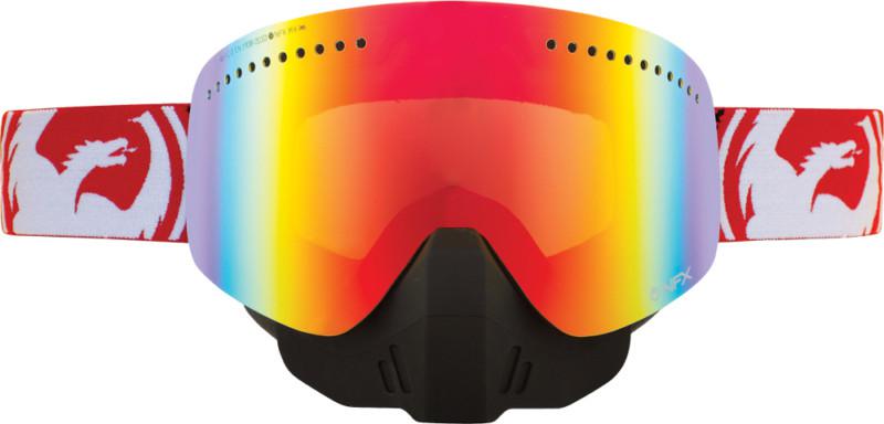 Dragon alliance nfx snow goggles fade/red ion lens